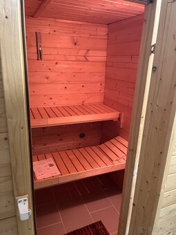 Finská sauna masiv 205x176 cm - 5