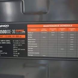 Elektrocentrála Daewoo DDAE10500DSE-3G 10,1KW DPH Faktura - 5