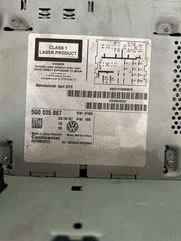 golf 7 radio + ramečky - 5