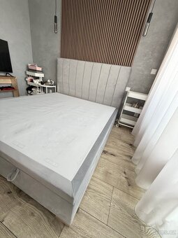 Postel - šedý samet - 5