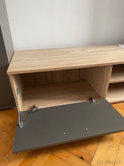 Obývací stěna BITTER grafit/dub sonoma - 5