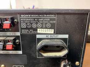 Receiver - zesilovač Sony TA-AV590 - 5