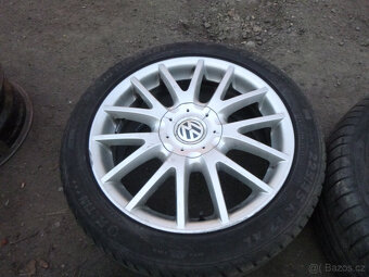 4x orig. alu vw (5x112) letní pneu 225/45 r17 - 5