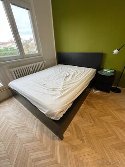 Manželská postel MALM 160x200 s matrací a roštem - 5