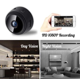Mini Wi-Fi kamera A9 nová Výprodej - 5