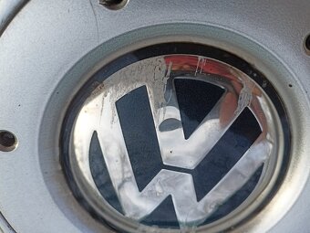 Alu disky na VW originál 5x112,7J x 16H2 + pneu téměř nejeté - 5