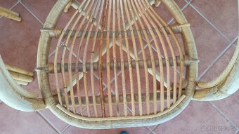 Ratanový stůl a 2 křesla - 5