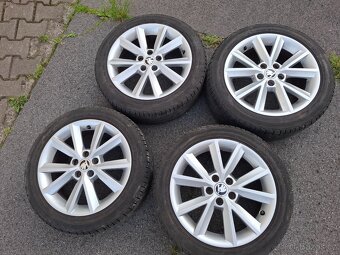 Alu kola 16" Skoda Antia 5x100 s pneu 215/45R16 - 5