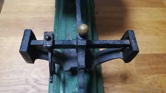 STAROŽITNÉ SECESNÍ KUCHYŇSKÉ VÁHY ROBERVAL FRANCIE - 5