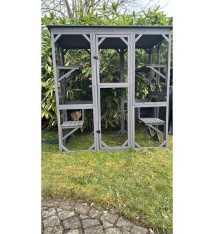 Velká voliéra, výběh, klec pro kočky a hlodavce, 180x100x180 - 5