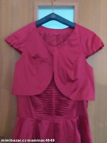 Prodám nové dámské společenské šaty s bolerkem v.42 - 5