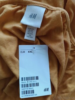 Horčicově žluté šaty H&M, vel. XXL - 5