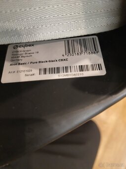 Dětská sedačka vajíčko Cybex Aron 0-13 kg - 5