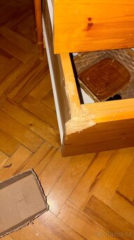 Psací stůl z masivu (borovice) – 153 x 60 cm - 5