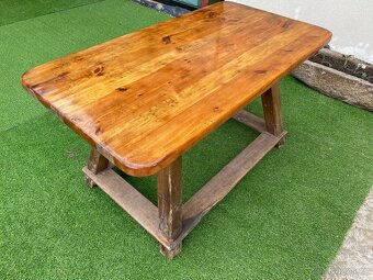 Masivní stůl borovice - 5