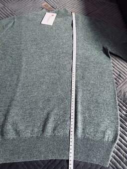 Svetr, šedozelený, vel. M, nový - 5