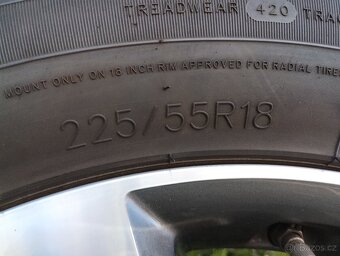 Originál ALU kola Hyundai ix35 + letní pneu R18 - 5