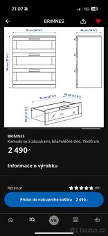 IKEA komoda BRIMNES - 5