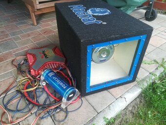 Subwoofer Magnat 600w + zesilovač 800w + kapacitor - 5