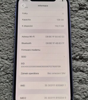 iPhone 128gb baterie 92% - 5