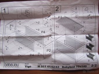 Dětská postýlka BebeJoy značková - 5