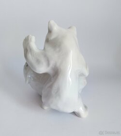 Velká porcelánová figura ledních medvědů - Kodaň - 5