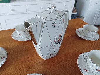 KUBISTICKÁ PORCELÁNOVÁ ČAJOVÁ SOUPRAVA CCP JM PORT DE LA CZE - 5