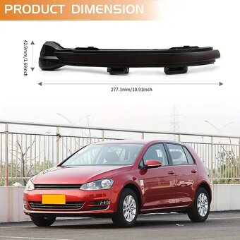Dynamické blinkry LED VW Golf 7 VII MK7.5 JETTA MK7 - 5