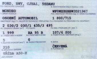 Ford Mondeo MK3 2.0 benzin - 5
