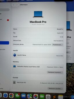 MacBook Pro M3 14"– Skvělý stav - 5