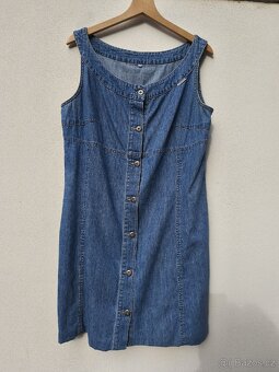 Džínové šaty vel. 38 a XL - 5
