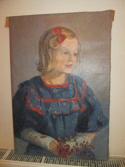 Obraz dívky na plátně - 5