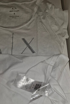 Nové tričko s kamínky ARMANI EXCHANGE vel.S - 5