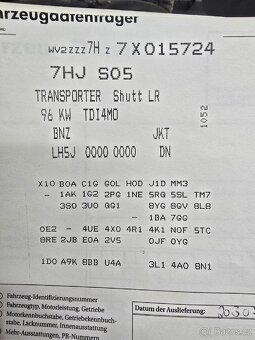 VW T5 Transporter Shutt 2,5 TDi BNZ Náhradní díly - 5