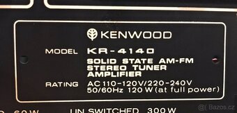 RECEIVER KENWOOD KR-4140 + ORIGINÁL REPRA (ROK 1970) KRÁSNÝ - 5