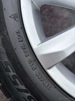 Originální Alu kola 5x112 VW Passat B8,Škoda 215/55/17 TPMS - 5