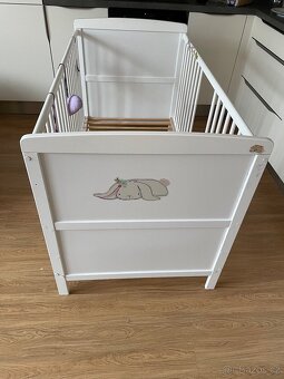 Dětská postýlka s matrací 140x70 cm dřevo, postranní vchod - 5