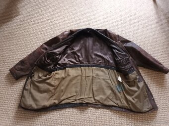 Pánská kožená bunda vel.52 (xxl), jemná kůže, nošená - 5