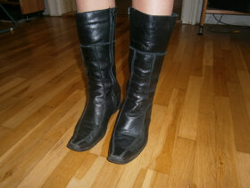Kozačky kožené vel.37 - pošta v ceně - 5