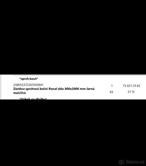 Sprchová zástěna Ronal NOVÁ - 5