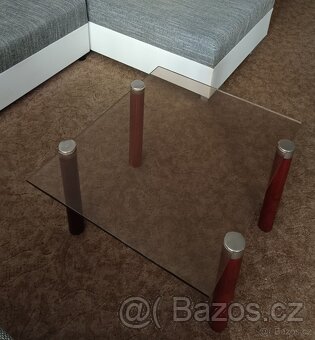 konferenční stolek 90.léta 70x60x43 cm - 5