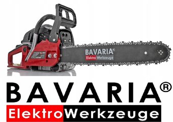 Motorová řetězová pila 5,5HP 2x řetěz 2x lišta +startér olej - 5