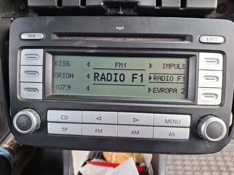 Autorádio VW RCD300 - Passat - Originál + PIN, funkční - 5