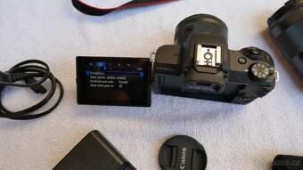 Canon EOS M50 Mark II + 15-45 mm + 55-200mm černý - 5