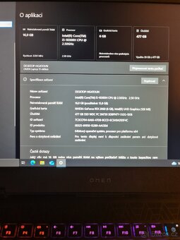 HP OMEN 15 - i5/ RTX 2060 6GB , 144Hz - 5