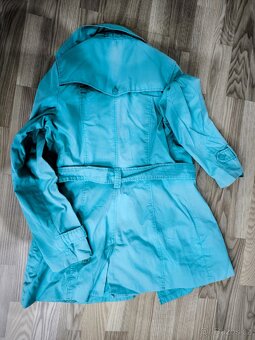 Mintový jarní kabátek - 5