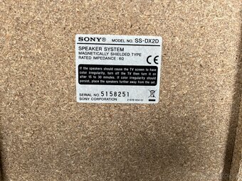 SONY SS-DX2D, 6 ohmů, 20 W - 5
