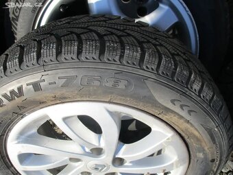 ALU kola RENAULT 6,5x16ET47, zim pneu 205/60 R16 - 5