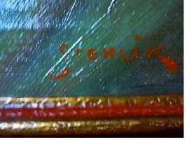 Krásné zátiší,olej na plátně 1 polovina 20 stolettí sig. Ste - 5