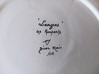 RUČNĚ MALOVANÝ TALÍŘ TESSIER VILLENAUXE-LA-GRANDE FRANCIE - 5